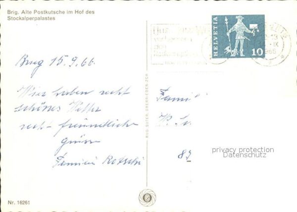 Postkutsche Stockalperpalast Hof – Bild 2