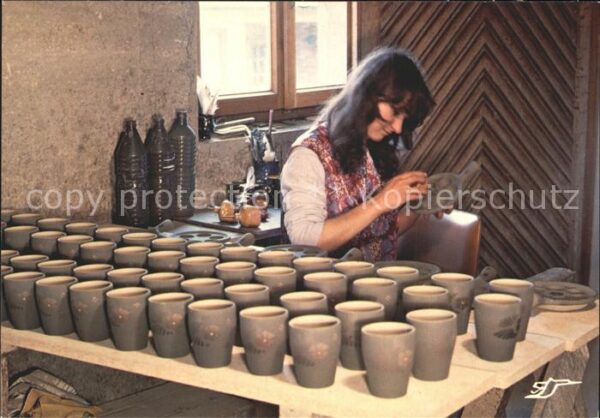 Toepfern Poterie Henri Witt Soufflenheim Decorat
