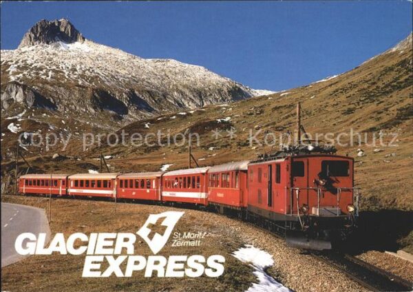 Eisenbahn Schnellzug Glacier-Express Lokomotive H