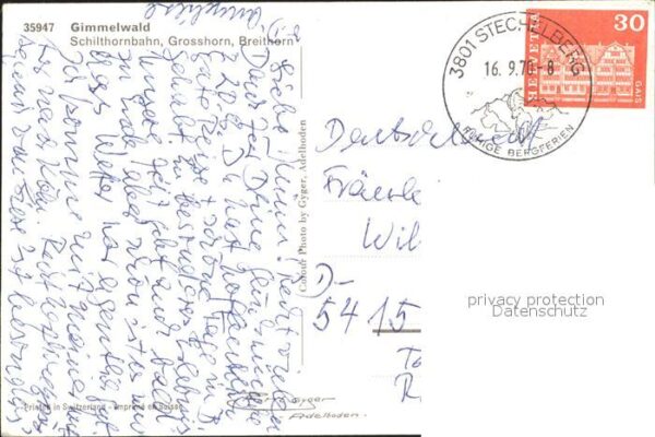 Seilbahn Schilthorn Gimmelwald Grosshorn Breitho – Bild 2