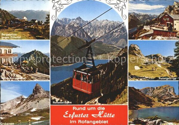 Seilbahn Rofan Erfurter Hütte Grubersee Rofan-Be