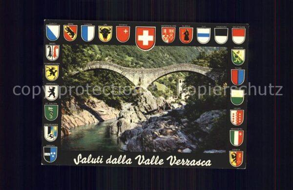 Bruecken Bridges Ponts Ponte dei Salti Lavertezzo Valle Verzas