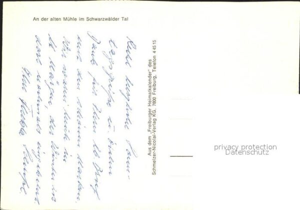 Wassermuehle Schwarzwälder Tal – Bild 2