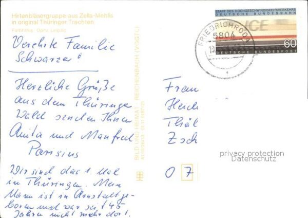 Trachten Thüringen Hirtenbläsergruppe Zella-Mehl – Bild 2