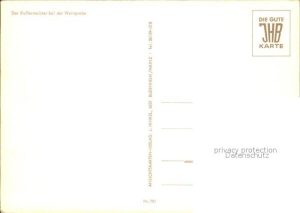 Liederkarte Im tiefen Keller Wein – Bild 2