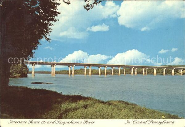 Bruecken Bridges Ponts Interstate Route 80 Susquehanna River P