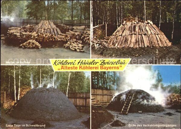Koehlerei Häusler Zwieselau Meiler Schwellbrand V