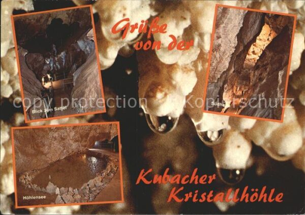 Hoehlen Caves Grottes Kristallhöhle Weilburg-Kubach Höhlensee