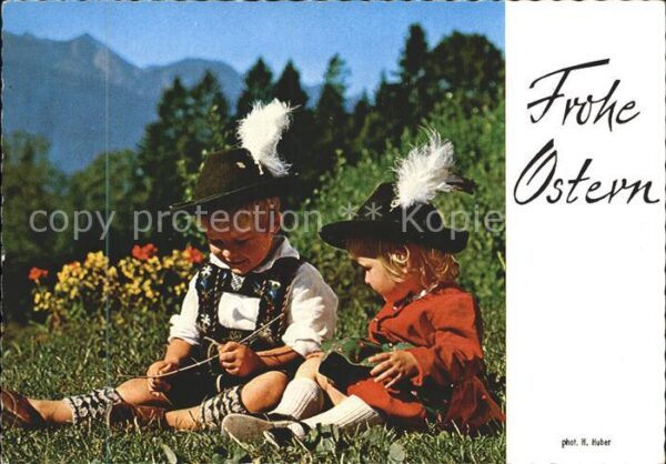 Trachten Bayern Kinder Ostern