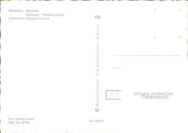 Trachten Ungarn Szentistvan Nepviselet Hochzeit – Bild 2