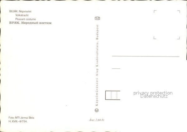 Trachten Ungarn Bujak Nepviselet – Bild 2