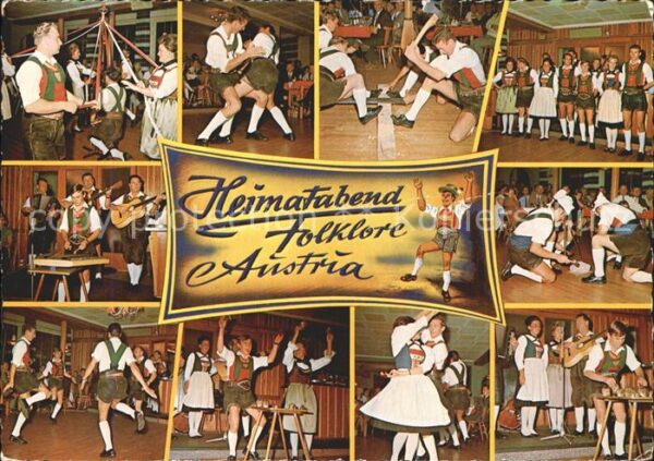 Tanz Taenzer Heimatabend Folklore Austria Bandltanz