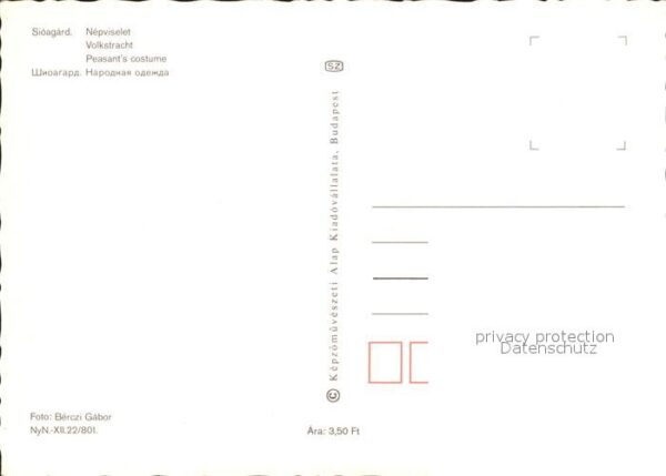 Trachten Ungarn Sioagard Nepviselet – Bild 2