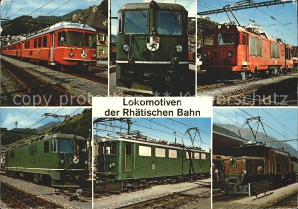 Lokomotive Rhätische Bahn Thyristor BoBo Ge 4/4 Kr
