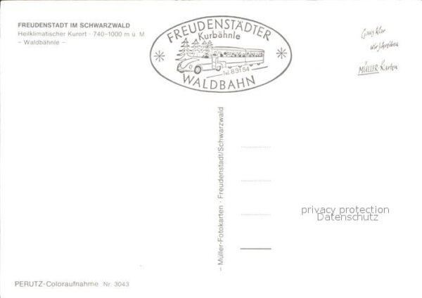 Eisenbahn Waldbähnle Freudenstadt Schwarzwald – Bild 2