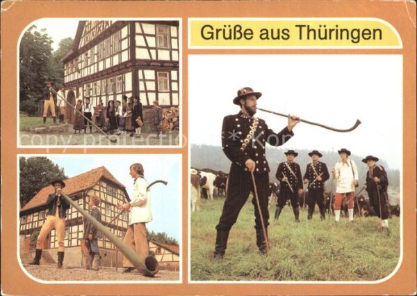 Trachten Thüringen Zella-Mehlis Hirtenbläsergrup