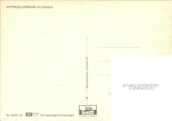 Eisenbahn Appenzellerbahn Alpsigel – Bild 2
