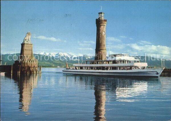Motorschiffe Konstanz Lindau Bodensee Hafeneinfahrt