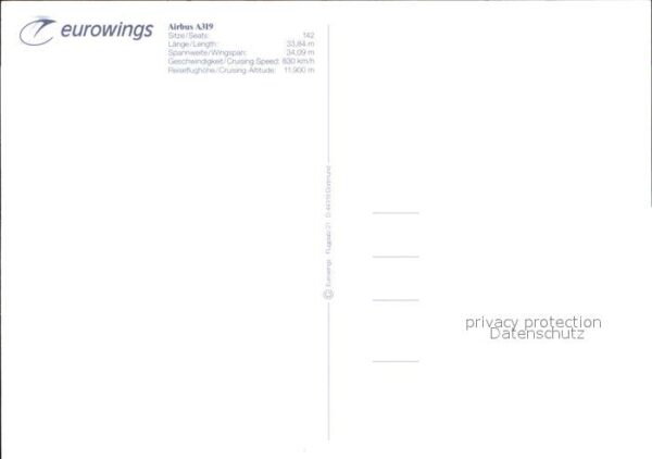 Flugzeuge Zivil Eurowings Airbus A319 – Bild 2