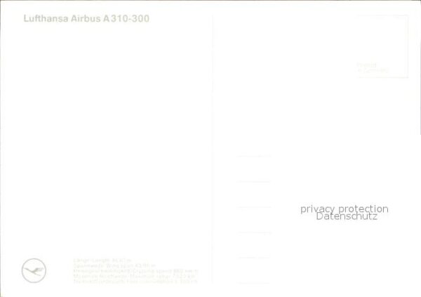Lufthansa Airbus A310-300 – Bild 2
