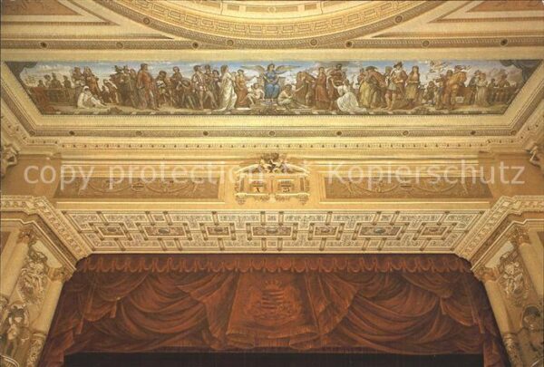 Opergebaeude Semperoper Dresden Zuschauerraum Bühnen