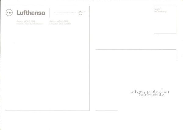 Lufthansa Airbus A340-200 Höhen- und Seitenruder – Bild 2