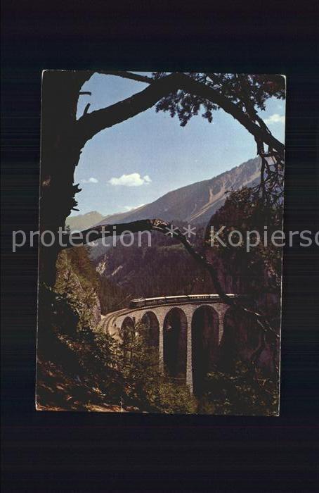Viadukte Viaduc Landwasser Rhätische Bahn Filisur Strec