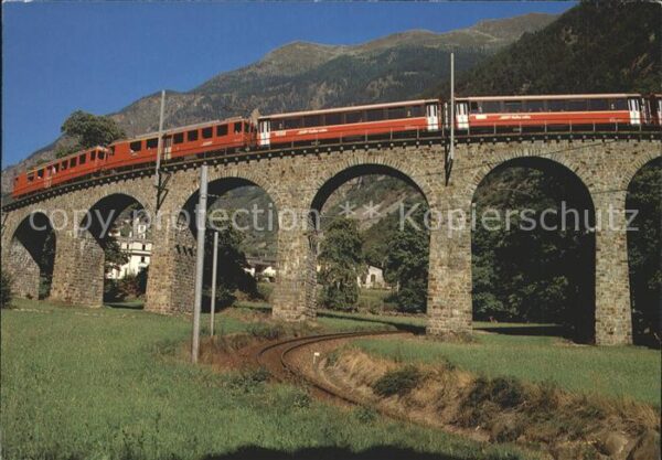 Viadukte Viaduc Kehrviadukt Brusio Bernina-Express Rhät