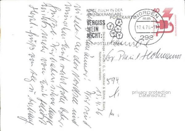 Liederkarte Costa Granata Fischer Nordseeküste – Bild 2