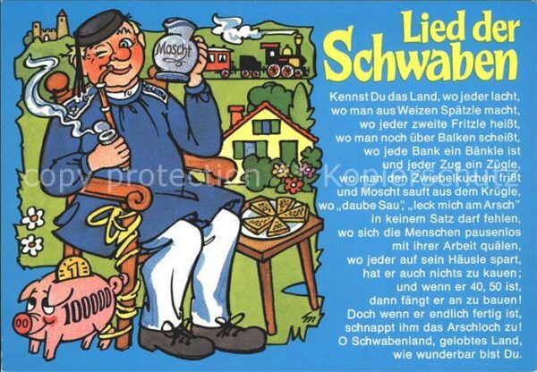 Liederkarte Lied der Schwaben