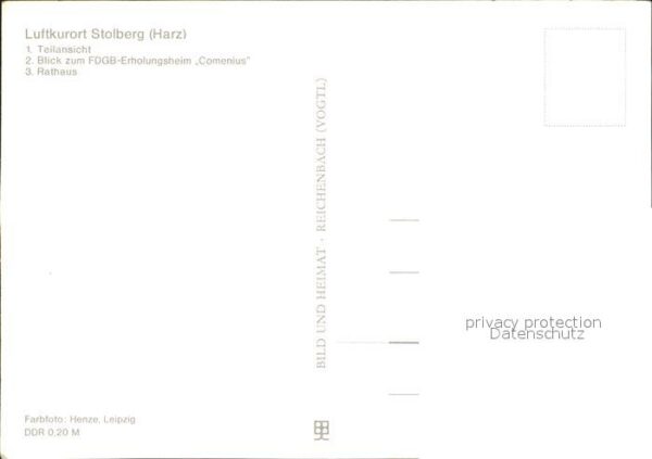 Stolberg Harz FDGB Erholungsheim Comenius Rathaus – Bild 2