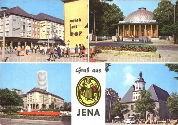Jena Kirchplatz Zeiss-Planetarium Uni-Hochha