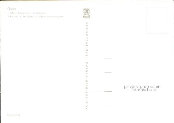 Gotha Thueringen Schloss Friedenstein Orangerie Rathaus – Bild 2