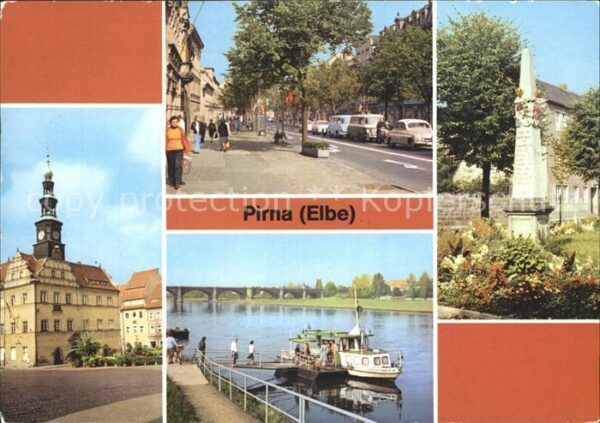 Pirna Karl-Marx-Strasse Markt Postsäule
