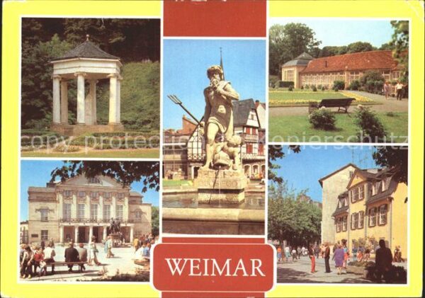 Weimar Thueringen Schlosspark Tiefurt Musentempel Neptunb