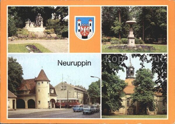 Neuruppin Fontanedenkmal Tempelgarten Bahnhof Rhe