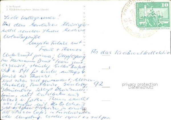 Friedrichroda FDGB Erholungsheim Walter Ulbricht – Bild 2
