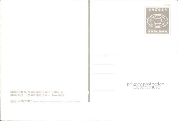 Muenchen Fliegeraufnahme Marienplatz Rathaus – Bild 2