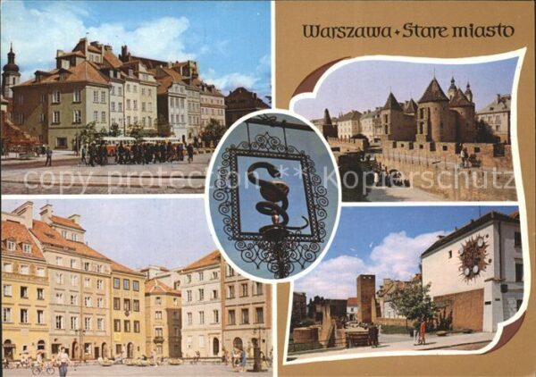 Warszawa Plac Zamkowy Rynek Starego Miasta