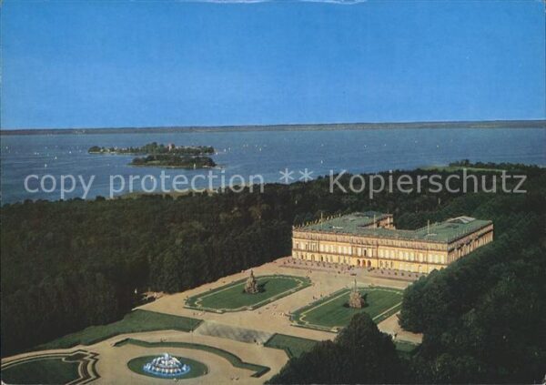 Herrenchiemsee Schloss Fliegeraufnahme Kraut- Frauenin