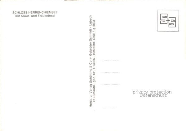 Herrenchiemsee Schloss Fliegeraufnahme Kraut- Frauenin – Bild 2