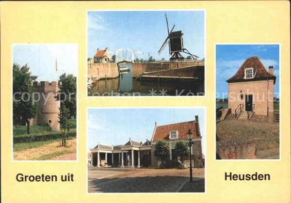 Heusden Niederlande Windmühle Brücke Gebäude
