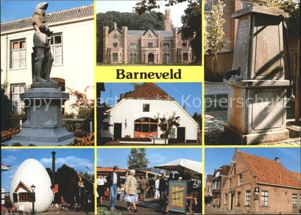 Barneveld Gelderland Brunne Statue Gebäude