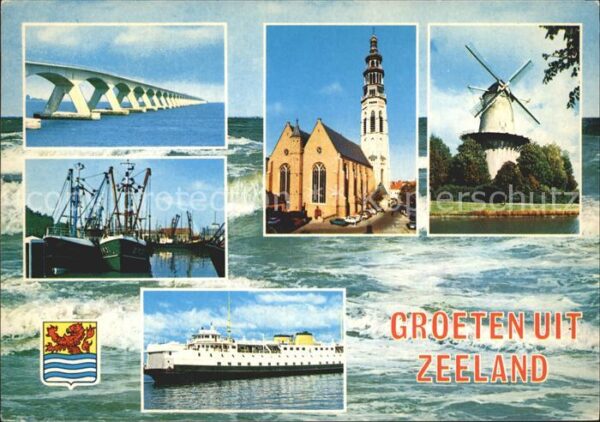 Zeeland Niederlande Windmühle Kirche Fähre