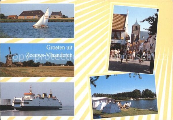 Zeeuws Vlaanderen Segelboot Zeltplatz Fähre