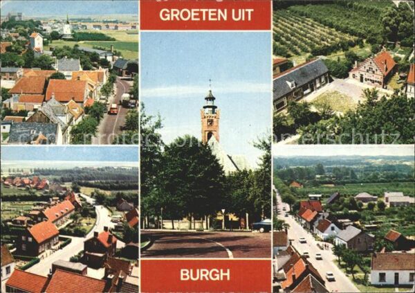 Burgh Haamstede Turm Strassenmotive