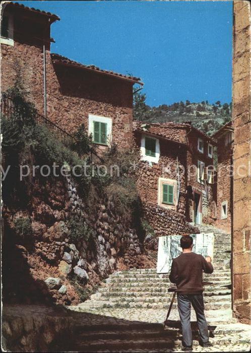 Mallorca Fornalutx Calle tipica