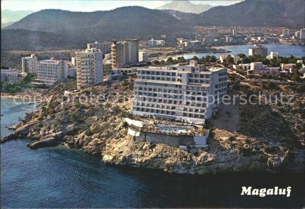 Magaluf Magalluf Mallorca Fliegeraufnahme Hotel