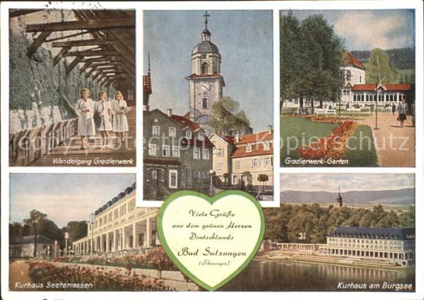 Bad Salzungen Wandelgang Gradierwerk Garten Kurhaus S