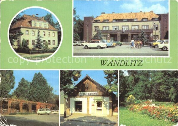 Wandlitz Postamt Bahnhof Platz der Befreiung Hei